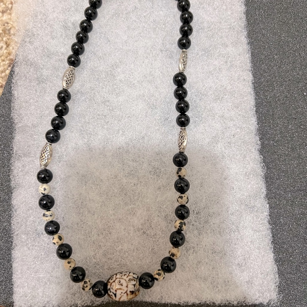Black Agate Necklace - image 1
